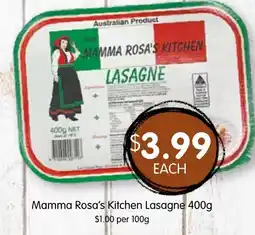 Spudshed Mamma Rosa's Kitchen Lasagne offer