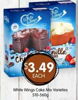 Spudshed White Wings Cake Mix Varieties offer