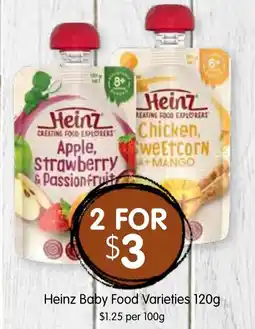 Spudshed Heinz Baby Food Varieties offer