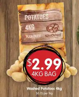Spudshed Washed Potatoes 4kg offer
