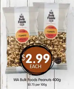 Spudshed WA Bulk Foods Peanuts offer