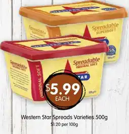 Spudshed Western Star Spreads Varieties offer