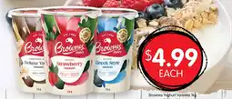 Spudshed Brownes Yoghurt Varieties offer