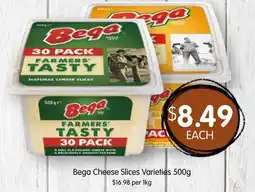 Spudshed Bega Cheese Slices Varieties offer