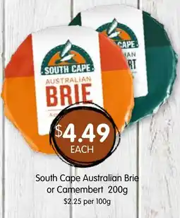 Spudshed South Cape Australian Brie offer