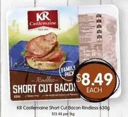 Spudshed KR Castlemaine Short Cut Bacon Rindless offer