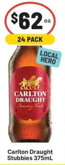 Carlton Draught Stubbies