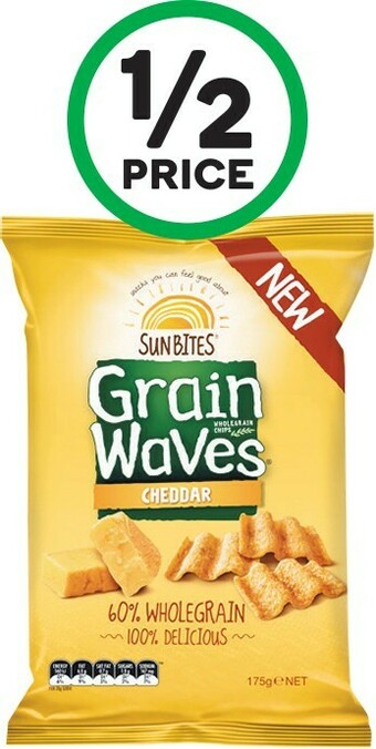 Woolworths Sunbites Grain Waves 170g offer