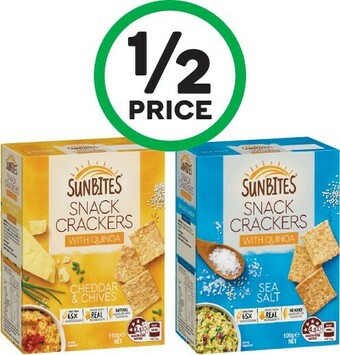 Woolworths Sunbites Crackers 105-110g offer