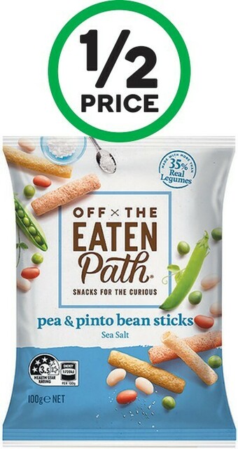 Woolworths Off The Eaten Path Chips 75-100g – From the Health Food Aisle offer