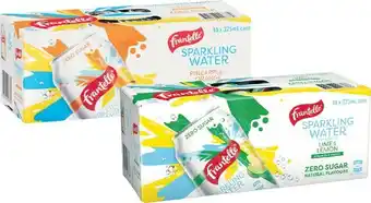 Woolworths Frantelle Lime & Lemon or Pineapple & Orange Sparkling Water 10 x 375ml offer