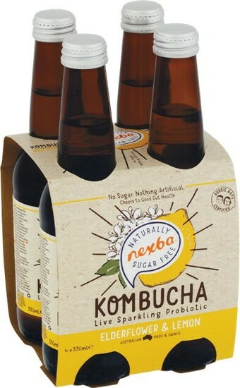 Woolworths Nexba Sugar-free Kombucha Varieties 4 x 330ml offer