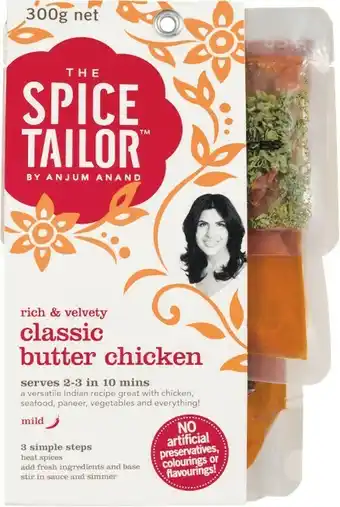 Woolworths The Spice Tailor Biryani, Daal & Curry Kits 225-500g offer
