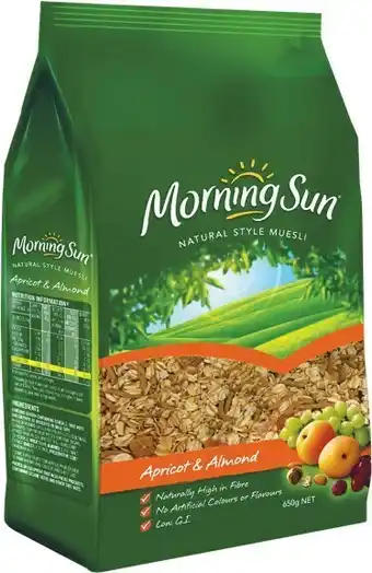 Woolworths Morning Sun Muesli 650g offer