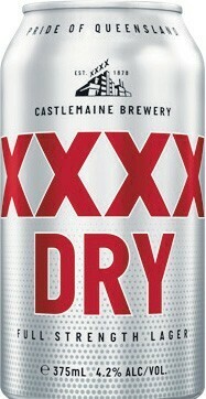 Woolworths XXXX Dry Cans 15x375ml offer