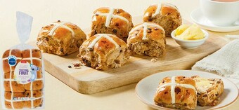 Coles Coles Hot Cross Buns 3 Pack, 6 Pack or 9 Pack offer