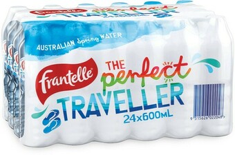 Coles Frantelle Spring Water 24x600mL offer