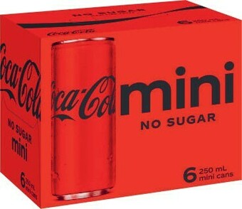 Coles Coca-Cola, Fanta or Sprite Mini Soft Drink 6x250mL offer
