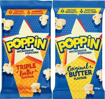 Coles Poppin Microwave Popcorn 100g offer