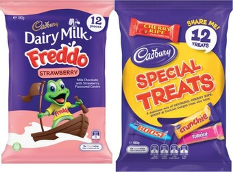 Coles Cadbury Sharepack 144g-180g offer