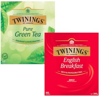 Coles Twinings Tea Bags 80 Pack-100 Pack offer