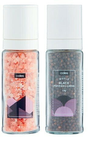 Coles Coles Salt or Pepper Grinder 124g-250g offer