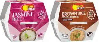 Coles Sunrice Microwaveable Rice Cups or Pouch 240g-250g offer