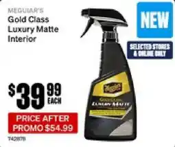 SuperCheap Auto Meguiar's Gold Class Luxury Matte Interior offer