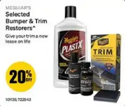 SuperCheap Auto Meguiar's Selected Bumper & Trim Restorers offer