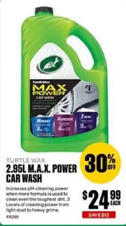 SuperCheap Auto Turtle Wax M.A.X. Power Car Wash offer