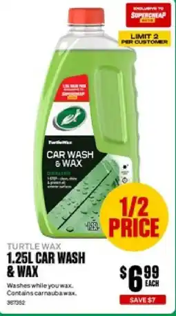 SuperCheap Auto Turtle Wax Car Wash & Wax offer