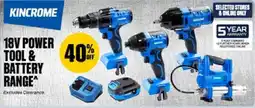 SuperCheap Auto Kincrome 18V Power Tool & Battery Range offer