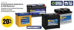 SuperCheap Auto Century Hi Performance Automotive & 4WD Batteries offer