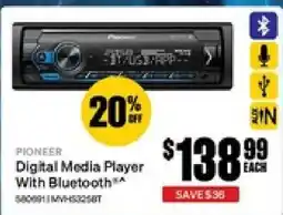 SuperCheap Auto Pioneer Digital Media Player With Bluetooth offer