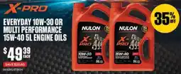 SuperCheap Auto Nulon X-Pro engine oils offer