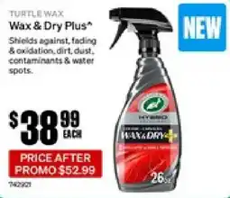 SuperCheap Auto Turtle Wax Wax & Dry Plus offer