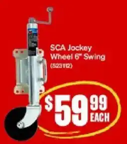 SuperCheap Auto SCA Jockey Wheel 6" Swing offer