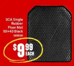 SuperCheap Auto SCA Single Rubber Floor Mat offer