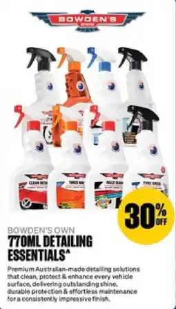 SuperCheap Auto Bowden's Own 770ml Detailing Essentials offer