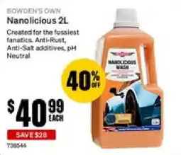 SuperCheap Auto Bowden's Own Nanolicious 2L offer