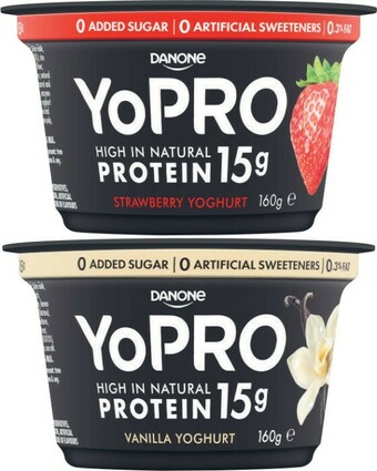 Coles Danone YoPro Yoghurt 160g offer