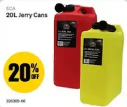 SuperCheap Auto SCA 20L Jerry Cans offer
