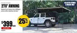 SuperCheap Auto Ridge Ryder 270° Awning offer