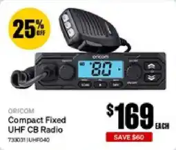 SuperCheap Auto Oricom Compact Fixed UHF CB Radio offer