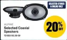 SuperCheap Auto Alpine Selected Coaxial Speakers offer
