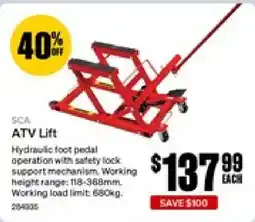 SuperCheap Auto SCA ATV Lift offer