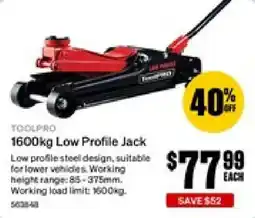 SuperCheap Auto Toolpro 1600kg Low Profile Jack offer
