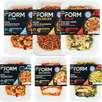 Coles Coles Frozen Perform Meal 330g-340g offer