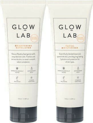 Coles Glow Lab Facial Moisturiser or Brightening Exfoliator 100mL offer