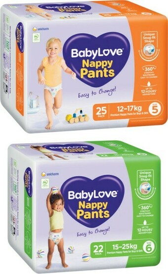 Coles BabyLove Bulk Nappy Pants 22 Pack-28 Pack offer